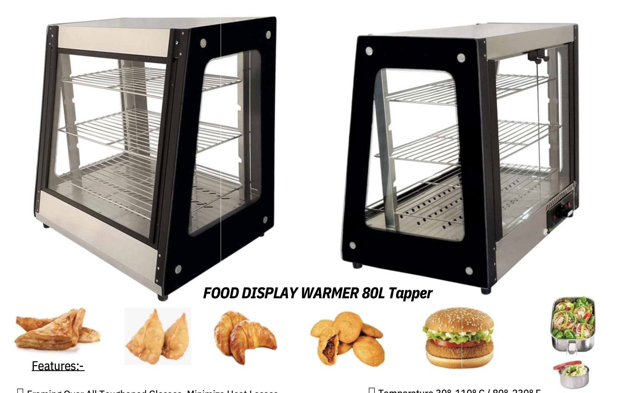 FDW 80L T  Tapper Food Display Warmer